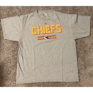 NFL Team Apparel Kansas City Chiefs Men's Gray Shirt XL
